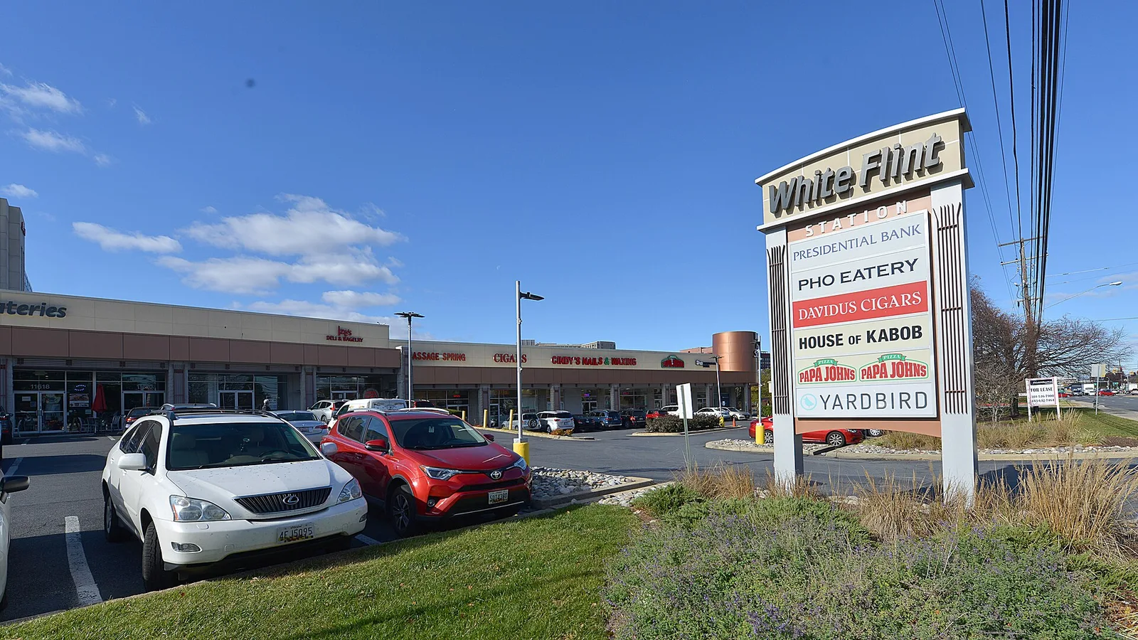 White Flint Station strip mall sign 2021 11 26 11 16 52 1