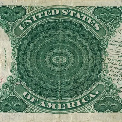 1907 Series United States five dollar bill reverse