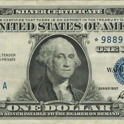1957 one United States dollar star note